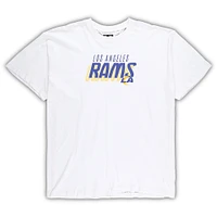 Ensemble t-shirt et short Los Angeles Rams Big & Tall Concepts Sport pour homme, blanc/anthracite