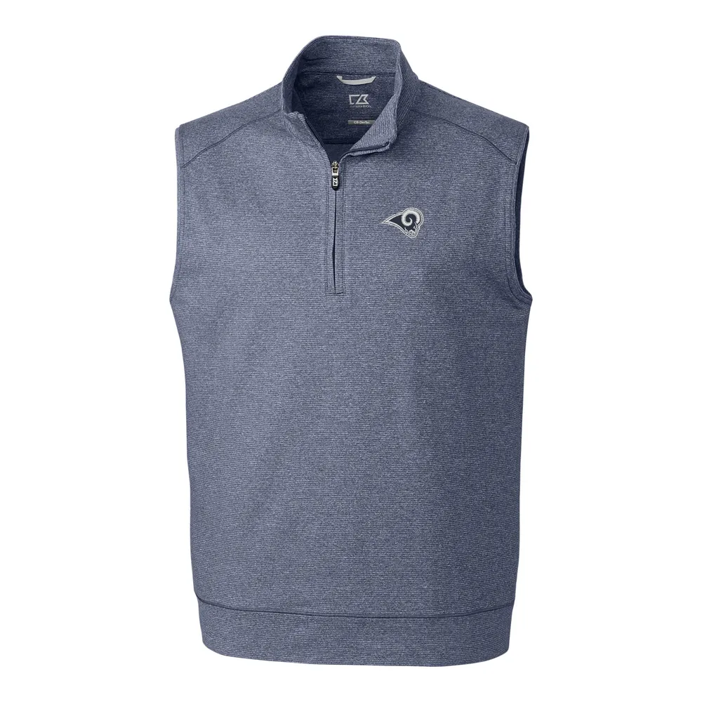 Lids Los Angeles Rams Cutter & Buck Big Tall Shoreline Vest - Heather Navy