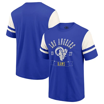 T-shirt de football pour homme la collection Darius Rucker par Fanatics Royal Los Angeles Rams