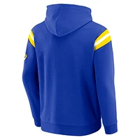 Men's Darius Rucker Collection by Fanatics Royal Los Angeles Rams Football Washed Pullover Hoodie