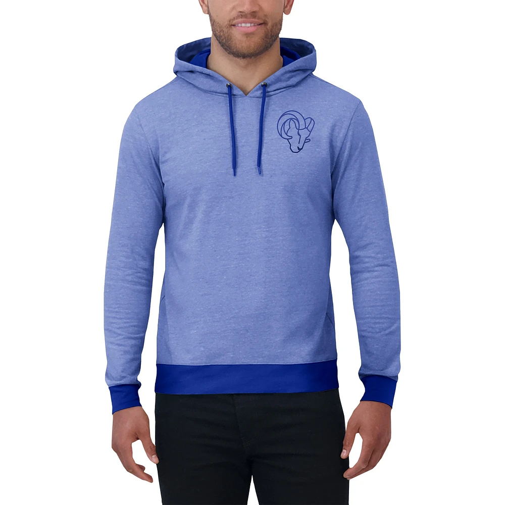 Sweat à capuche en tricot ton sur pour homme de la collection Darius Rucker Fanatics Royal Los Angeles Rams