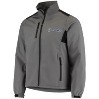 Men's Dunbrooke Charcoal Los Angeles Rams Circle Softshell Fleece Full-Zip Jacket