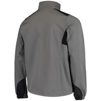 Men's Dunbrooke Charcoal Los Angeles Rams Circle Softshell Fleece Full-Zip Jacket