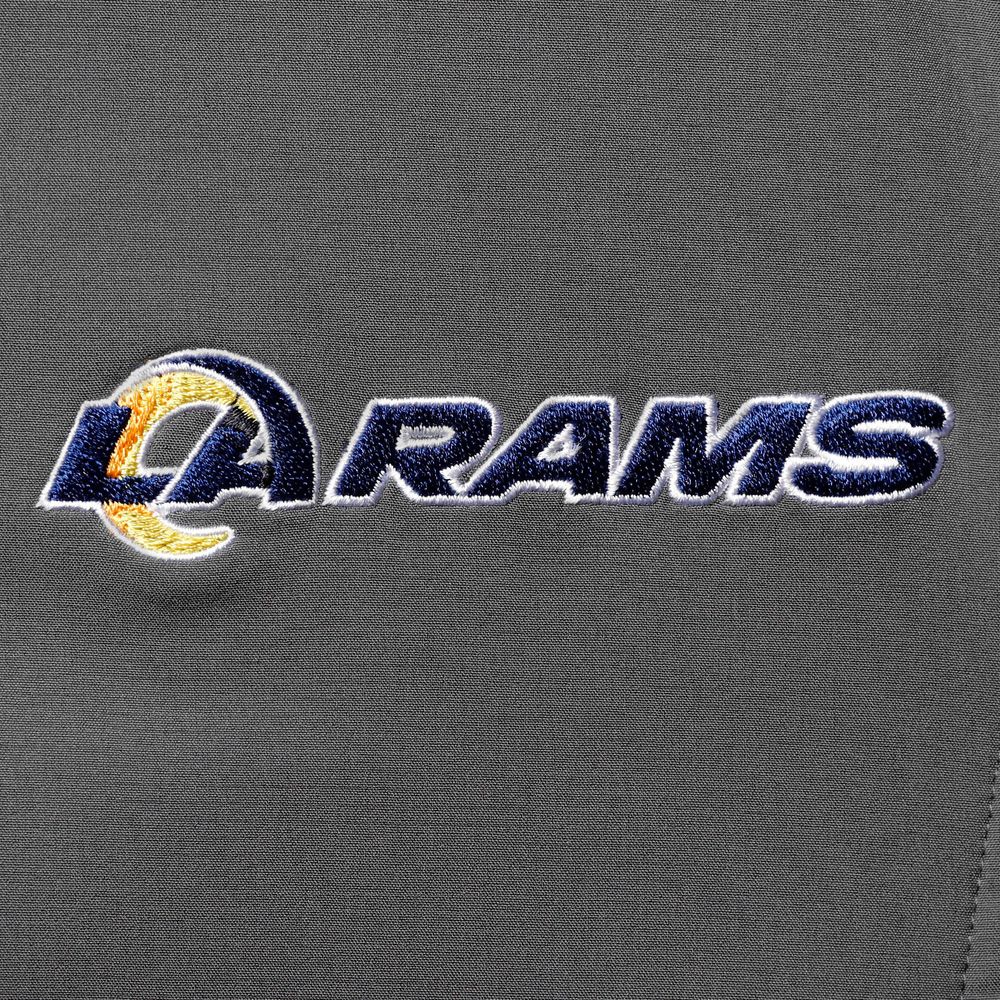 Men's Dunbrooke Charcoal Los Angeles Rams Circle Softshell Fleece Full-Zip Jacket