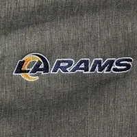 Men's Dunbrooke Graphite Los Angeles Rams Circle Zephyr Softshell Full-Zip Jacket
