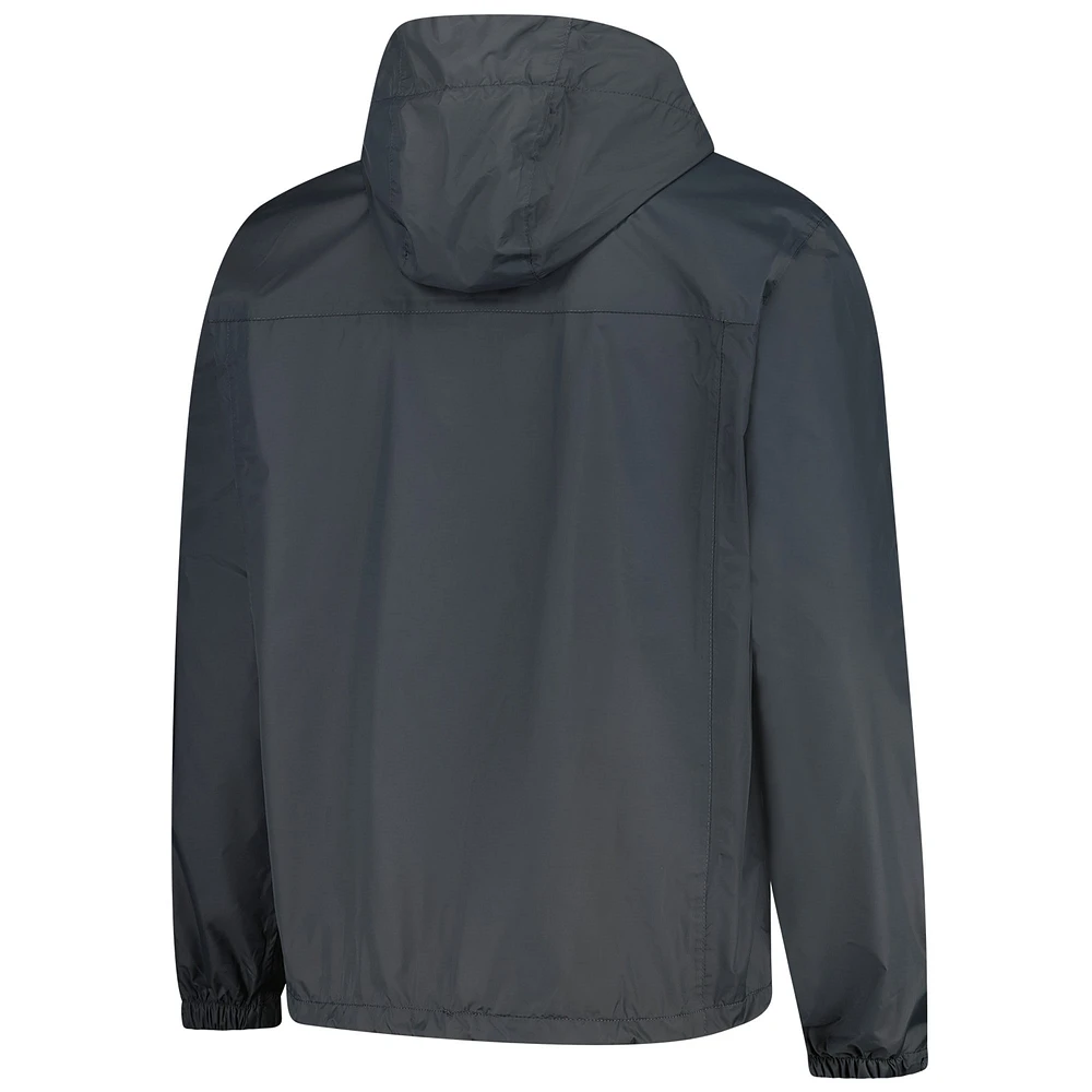 Veste à capuche zippée et imperméable pour homme Dunbrooke Graphite Los Angeles Rams Tropic