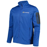 Men's Dunbrooke Heather Royal Los Angeles Rams Freestyle Coated Tech Fleece Full-Zip Jacket