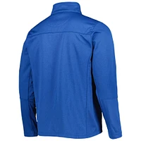 Men's Dunbrooke Heather Royal Los Angeles Rams Freestyle Coated Tech Fleece Full-Zip Jacket