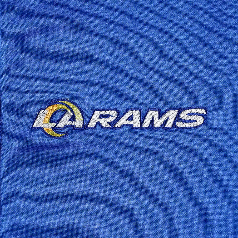 Men's Dunbrooke Heather Royal Los Angeles Rams Freestyle Coated Tech Fleece Full-Zip Jacket