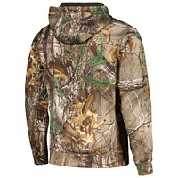 Veste softshell entièrement zippée Dunbrooke Realtree camouflage/noir Los Angeles Rams Hunter pour hommes