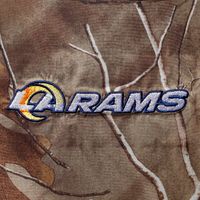 Men's Dunbrooke Realtree Camo Los Angeles Rams Circle Sportsman Waterproof Packable Full-Zip Jacket