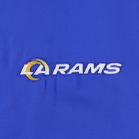 Men's Dunbrooke Royal Los Angeles Rams Hurricane Raglan Full-Zip Windbreaker Jacket