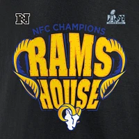 T-shirt noir Fanatics pour hommes des Los Angeles Rams 2021 NFC Champions Hometown