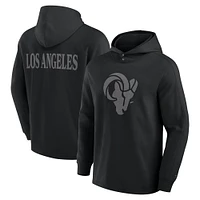 T-shirt à capuche manches longues noir Los Angeles Rams Elements Blaze Tri-Blend Fanatics pour hommes