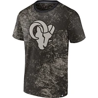 T-shirt noir Fanatics Shadow des Rams de Los Angeles pour hommes