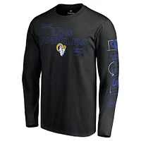 Men's Fanatics Black Los Angeles Rams Super Bowl LVI Bound Big & Tall Hollywood Action Long Sleeve T-Shirt