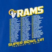 Men's Fanatics Black Los Angeles Rams Super Bowl LVI Bound Tilted Roster Long Sleeve T-Shirt