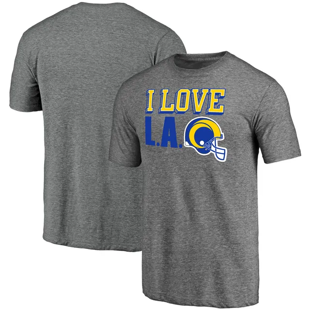 Men's Fanatics Branded Heathered Gray Los Angeles Rams Big & Tall Practice  Long Sleeve T-Shirt