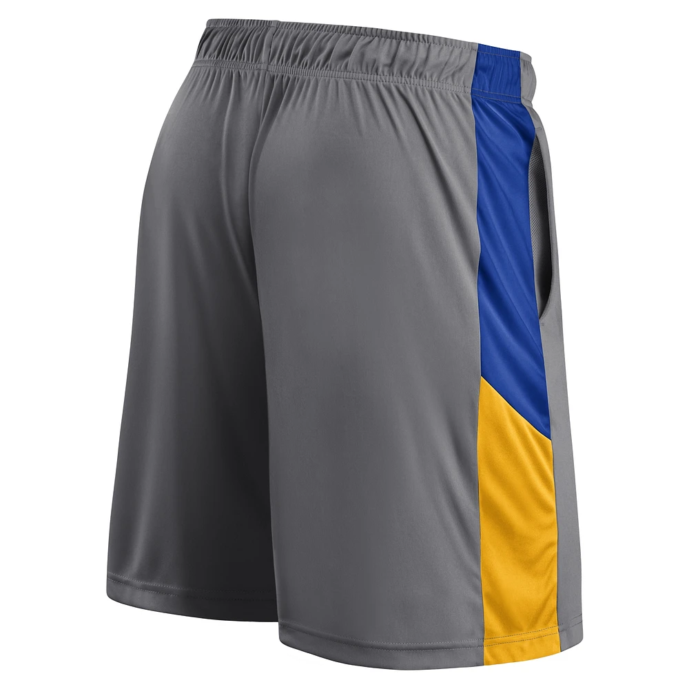 Men's Fanatics Gray Los Angeles Rams Logo Shorts