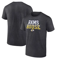 T-shirt tendance Fanatics Heather Charcoal Los Angeles Rams Big & Tall House pour hommes