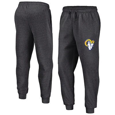 Pantalon de jogging en polaire Boost Fanatics Heather Charcoal Los Angeles Rams pour homme