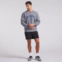 Sweat-shirt à capuche en tissu éponge boucle pour homme Fanatics Heather Grey Los Angeles Rams