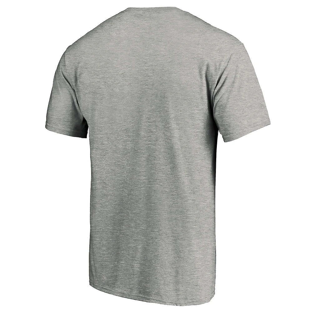 Men's Fanatics Heather Gray Los Angeles Rams Primary Logo T-Shirt