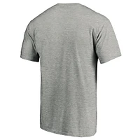 Men's Fanatics Heather Gray Los Angeles Rams Primary Logo T-Shirt