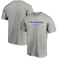 T-shirt avec logo Fanatics gris chiné de l'équipe des Rams Los Angeles pour hommes