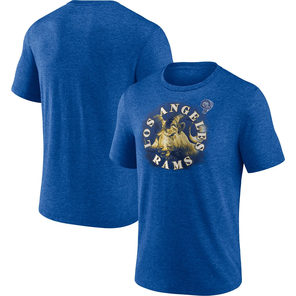 Men's Fanatics Heathered Royal Los Angeles Rams Sporting Chance T-Shirt