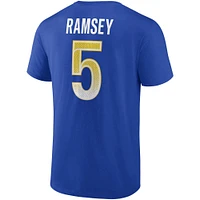 T-shirt Fanatics Jalen Ramsey Royal Los Angeles Rams Player Icon pour hommes