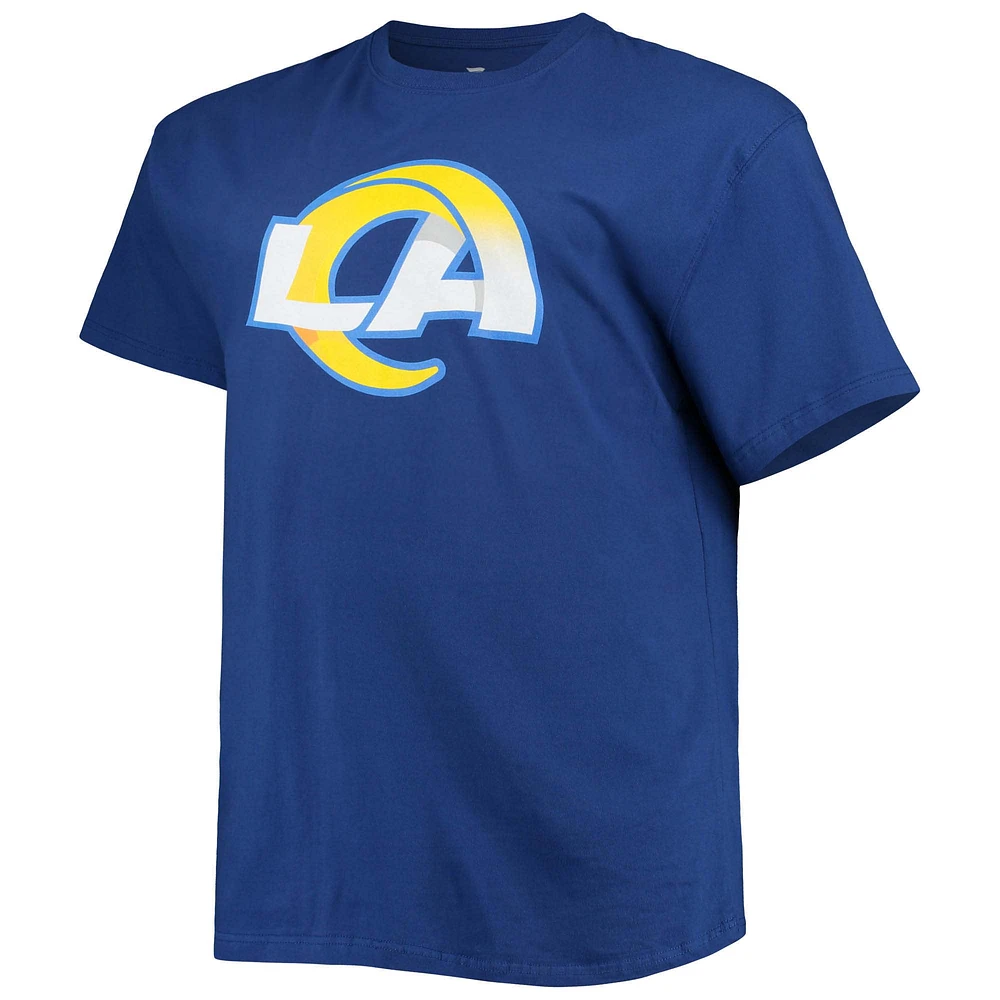 T-shirt avec nom et numéro de joueur Fanatics Matthew Stafford Royal Los Angeles Rams Big & Tall pour hommes