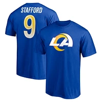 T-shirt Fanatics Matthew Stafford Royal Los Angeles Rams Player Icon pour hommes