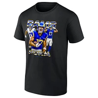 T-shirt graphique Fanatics Puka Nacua noir Los Angeles Rams Notorious Player pour hommes