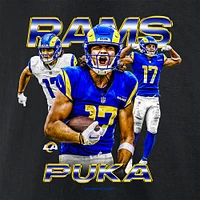 T-shirt graphique Fanatics Puka Nacua noir Los Angeles Rams Notorious Player pour hommes