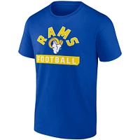 Men's Fanatics Royal/White Los Angeles Rams Two-Pack 2023 Schedule T-Shirt Combo Set