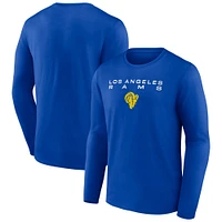 T-shirt à manches longues Fanatics Royal Los Angeles Rams Advance to Victory pour hommes