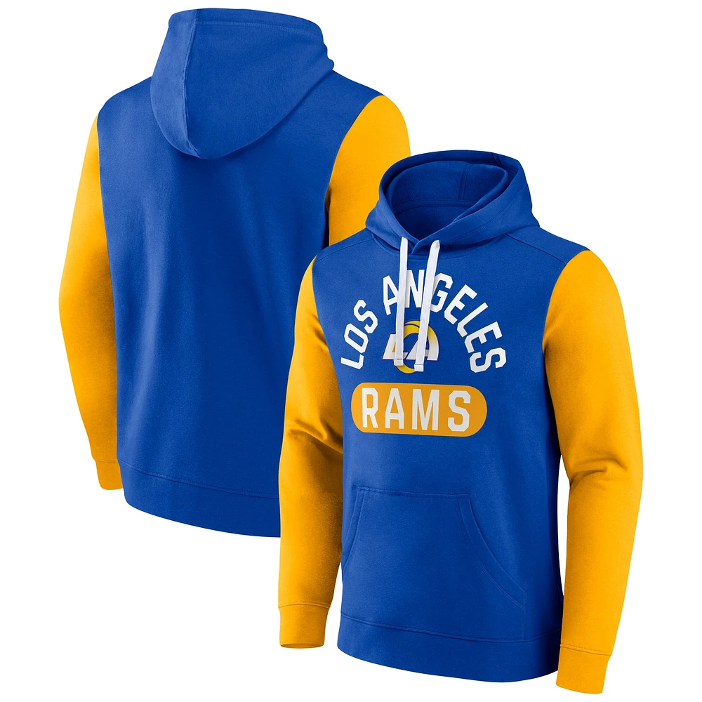 Sweat à capuche Extra Point Fanatics Royal Los Angeles Rams pour hommes