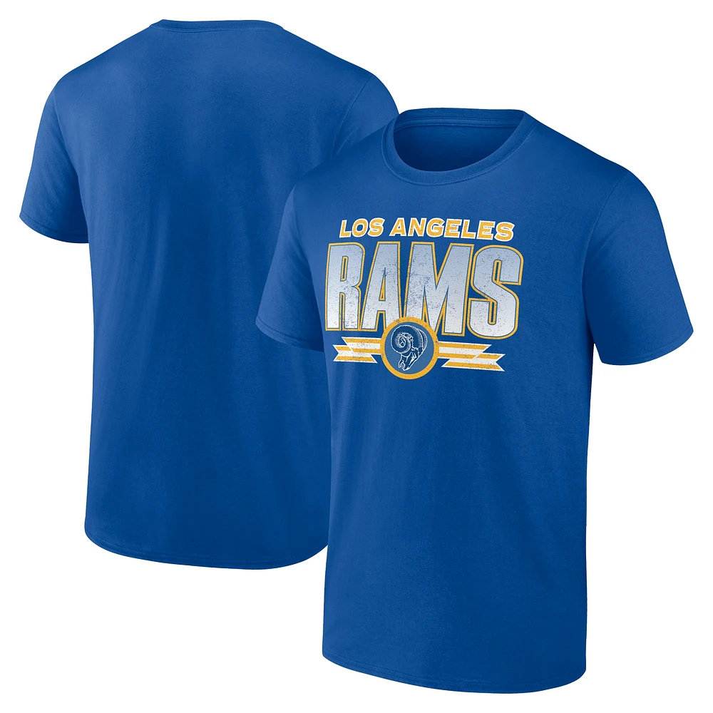 T-shirt fanatiques Royal Los Angeles Rams Fading Out pour hommes