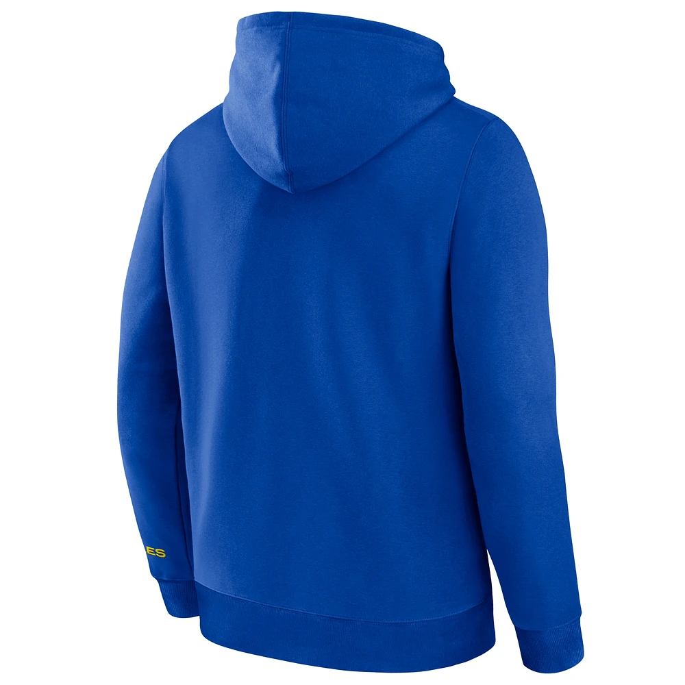 Men's Fanatics  Royal Los Angeles Rams Legacy Fleece Pullover Hoodie