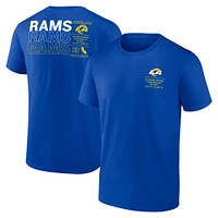 T-shirt Fanatics Royal Los Angeles Rams Repeat Stats pour hommes