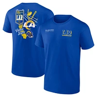 Men's Fanatics Royal Los Angeles Rams Split Zone T-Shirt