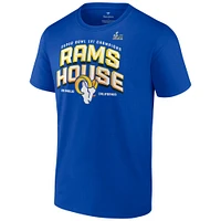 T-shirt Fanatics Royal Los Angeles Rams pour hommes Super Bowl LVI Champions Running Back Hometown