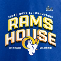 T-shirt Fanatics Royal Los Angeles Rams pour hommes Super Bowl LVI Champions Running Back Hometown