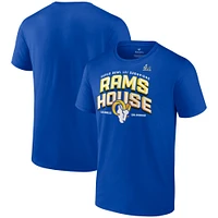 T-shirt Fanatics Royal Los Angeles Rams pour hommes Super Bowl LVI Champions Running Back Hometown