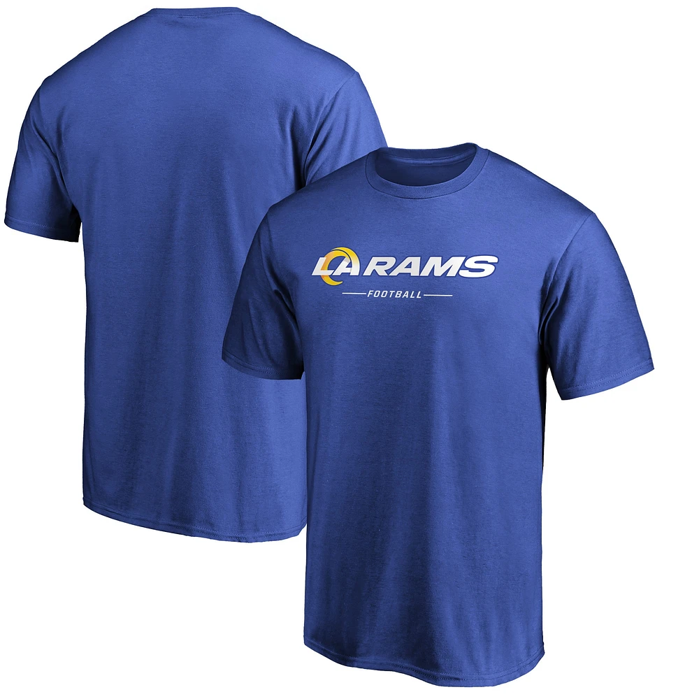 T-shirt avec logo Fanatics Royal Los Angeles Rams Team Lockup pour hommes