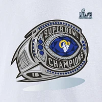 Men's Fanatics White Los Angeles Rams Super Bowl LVI Champions Ring T-Shirt