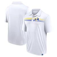 Polo blanc Interlock Fanatics pour hommes Los Angeles Rams Victory For Us