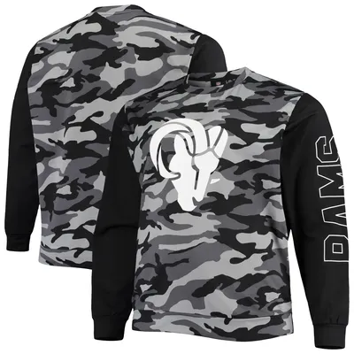 Los Angeles Rams FOCO Camo Long Sleeve T-Shirt - Black