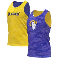 Los Angeles Rams FOCO Reversible Mesh Tank Top - Royal/Gold